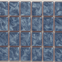 Expédition rapide, ensemble de mahjong américain de luxe, acrylique, 160 tuiles, thème Jour de l'Indépendance, design de fond en marbre bleu, tapis de mahjong