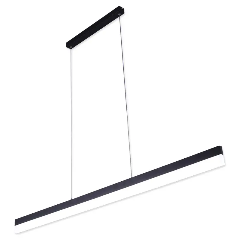 Accesorios de iluminación para oficina comercial, luz colgante lineal simple para oficina BY1026