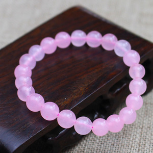 Pink Quartz <b>Bracelet</b> 8mm Round Beads Women's Gift Jewelry Crystal Handmade <b>Bracelet</b> - Product Image 4