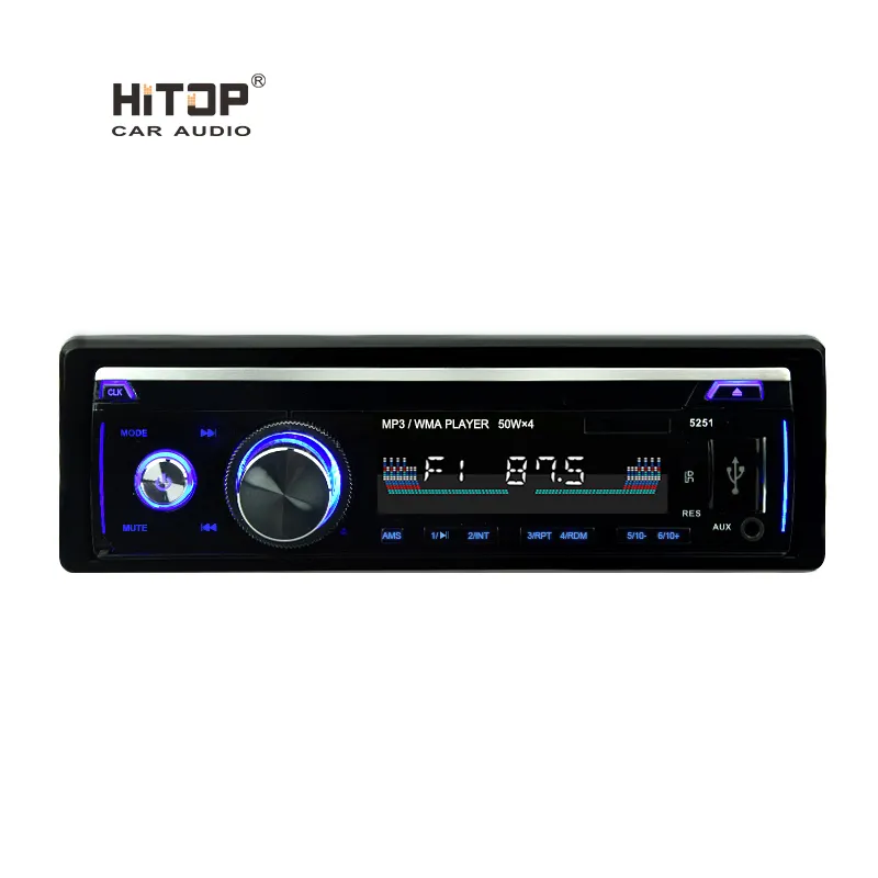 HT-5251 العالمي ستيريو كلاسيك MP3 لاعب USB فم أوكس الإدخال 1din راديو السيارة الرخيصة للبيع