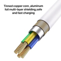 Câble de charge rapide USB-C vers USB-C PD 100W, transfert de données haute efficacité, câble de chargeur de téléphone durable, vente en gros