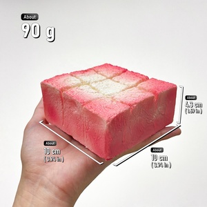 ขนมปังแห้งแบบนิ่ม รุ่นดรายโทสต์ รสคาราเมล น้ำผึ้ง เนย ไอศกรีม DIY สำหรับร้านน้ำชา ร้านอาหารจีน ของว่าง ขนมหวาน แบบยืดหยุ่นช้า ใช้สำหรับตกแต่งและจัดแสดง - Product Image 4