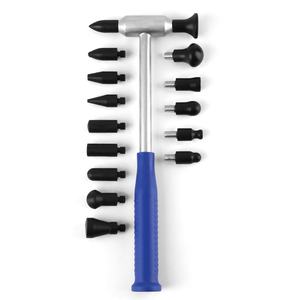 Marteau en aluminium Super PDR pour la réparation des bosses de carrosserie automobile, pour l'élimination des bosses de voiture avec 16 têtes - Product Image 1