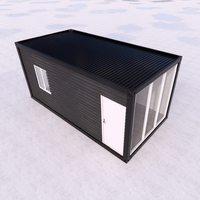 Nouveau Design australie facile à installer, Pack plat de 20 pieds, 40 pieds, maisons conteneurs préfabriquées, cabine à faible coût