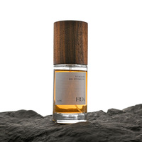 Vente en gros de flacons de parfum en verre de 30 ml, 50 ml, 100 ml, flacons de parfum vides avec bouchon en bois cylindrique