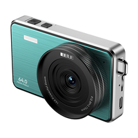 Kamera Digital 2.8 Inci 64MP untuk Pemula, Pelajar, Remaja, Zoom Digital 16X, Lensa Sudut Lebar HD 1080P, Kartu TF 64GB, Anak-Anak