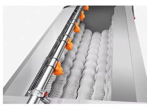 เครื่องปอกผลไม้ไฟฟ้าเครื่องปอกผักรากลูกกลิ้งสำหรับล้างรากดอกบัวแครอทหัวไชเท้าปอกเปลือกขิง - Product Image 5