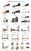 Reformer de Pilates en bois de noyer massif de haute qualité avec accessoires complets pour studio professionnel et entraînement à domicile
