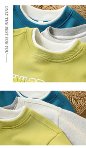 <span class=keywords><strong>Felpa</strong></span> da ragazzo 2025 autunno Casual alla moda in Jersey per bambini camicie con fondo superiore a due pezzi <span class=keywords><strong>felpa</strong></span> con cappuccio per bambini - Product Image 5