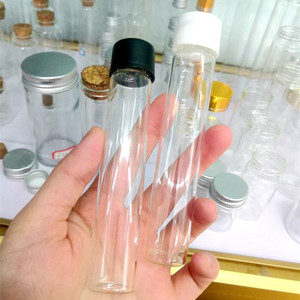 Tubes à essai en verre 20 x 120 mm Tubes à essai plats transparents avec bouchons à vis pour sels de <span class=keywords><strong>bain</strong></span>, stockage de bonbons, fête avec joint en mousse - Product Image 6