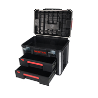 Vertak en stock boîte à outils combinée domestique avec 2 tiroirs boîte à outils polyvalente portable verrouillable