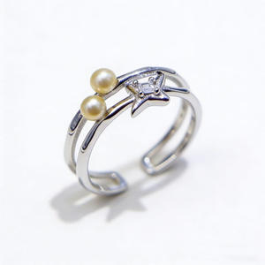 Accesorios 10777DIY, Anillo de Plata S925 con Base Vacía para Cuentas Redondas de 7-9 mm, Soporte para Joyería de Oro/Plata, Anillos de Cristal - Product Image 5