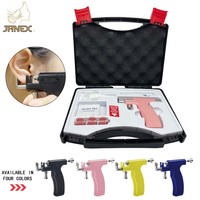 Direct Fabricant Kit Professionnel de Percement d'Oreilles Rose et Noir avec Machine Pistolet Instrument pour Salon de Tatouage