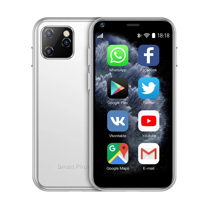 هاتف ذكي بشاشة صغيرة XS11 وصل حديثًا ، 1 جيجابايت رام 8 جيجابايت روم 3G أندرويد خلوي هاتف ذكي صغير