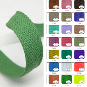 Jinshaテキスタイル工場卸売手持ちキャンバスバッグポリエステルコットンテープバックパック織りビーズ織りリボン - Product Image 2