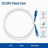 Cordon de raccordement en fibre optique simple mode simplex pour intérieur, 2 mètres