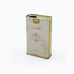 Boîte en fer blanc vide de 550 ml de qualité alimentaire pour l'huile de lin ou l'huile d'olive avec couvercle - Product Image 2