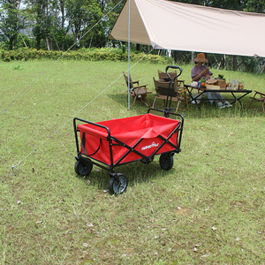 Chariot pliable à 4 roues de qualité supérieure pour l'extérieur, Camping, plage - Product Image 4