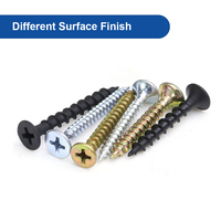 Vis autotaraudeuse en acier zingué M3.5*25mm à filetage grossier pour cloisons sèches, pour meubles, métrique/pouce