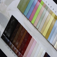 0.9mm Rides Texture Brillant Doux Rexine Huile Peau Pu Cuir Artificiel pour Sac Chaussures Chaussures Faux Cuir Tissu