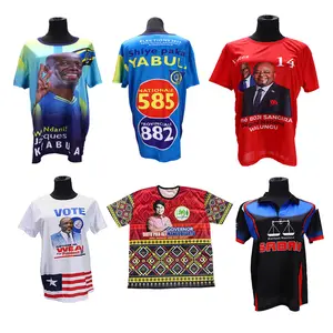Cheap Custom Polyester Event Voting T Shirt For Anc Africa America Political Party Campaign Presidential Election T-Shirt