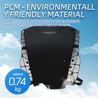 Gilet Megacool PCM en TPU, imperméable, protection UV, léger, profil bas, réglable, pour les travailleurs en extérieur en été