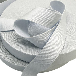 Échantillon gratuit Sangle en polyester recyclé en coton biologique haute ténacité Sangle unie épaisse et résistante - Product Image 5