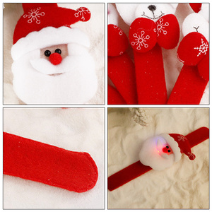 Giáng sinh LED Slap ban nhạc cổ tay phim hoạt hình dễ thương trẻ em Quà tặng khuyến mãi ánh sáng đồ chơi cho trẻ em - Product Image 5