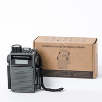 T-6682 Solar Hand Crank AM FM SW Emergency Radio Survival Radio LCD Display TF/USB, Flashlight & SOS Alarm for Outdoor Emergency