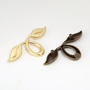 Creative Vintage Drawer Pulls Zinc Alloy Leaf-Shaped Cabinet Wardrobe <strong>Door</strong> Handles <strong>Knobs</strong> - Product Image 4