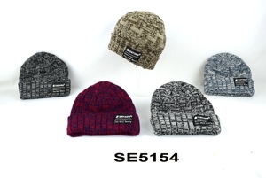 Confortable 3D brodé épaissi 100% acrylique unisexe bonnet élégant chaud Slouch bonnet en tricot à revers protecteur chapeau froid - Product Image 6