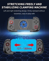 Manette de jeu extensible X3 Dual Hall Vibration Burst Switch BT sans fil compatible Android/iOS/PC avec refroidissement et joystick