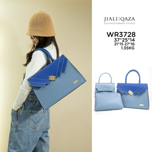 Jiali Qaza Grote Capaciteit Lichee Patroon Dames 3-delige Dame Handtassen Op Maat Bedrukt Logo Borduurwerk Pu Materiaal Haak Lus - Product Image 5