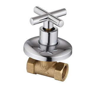 Venta al por mayor de fábrica: Válvulas de corte ocultas modernas de latón de 1/2 pulgada, de alta calidad, de cerámica y zinc, montadas en la pared para <span class=keywords><strong>ducha</strong></span> de <span class=keywords><strong>baño</strong></span> y lavadora. - Product Image 3
