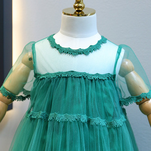 Nuevo Vestido Premium de Verano para Niña, Diseño Occidental, Color Verde Menta, Hecho en Bangladesh, Compre a un Proveedor Chino - Product Image 2