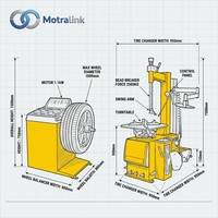 Máquina Balanceadora de Ruedas Portátil para Automóviles, Herramienta de Alineación de Ruedas para Taller de Neumáticos MOTRAIN 250W, Precio Económico