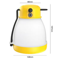 Lampe de camping LED rechargeable AA étanche IP67 Bright Bird 2026, torche lanterne avec batterie externe d'urgence en ABS
