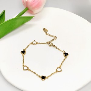 Bracelet de <span class=keywords><strong>cheville</strong></span> en acier au titane Bracelet de <span class=keywords><strong>cheville</strong></span> Crystal Love <span class=keywords><strong>Cheville</strong></span> en acier au titane en or 18 carats pour femmes - Product Image 6