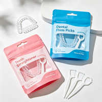 Sac d'emballage personnalisé pour appareil dentaire avec logo, pochette mate refermable de qualité alimentaire pour aligneur orthodontique, sac de rangement médical en plastique