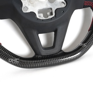 Pour Volante Volkswagen Volante Bora Teramont X Touareg Vw Polo Gti Passat <span class=keywords><strong>Golf</strong></span> <span class=keywords><strong>8</strong></span> Mk8 volant en Fiber de carbone 2020 2023 2024 - Product Image 5