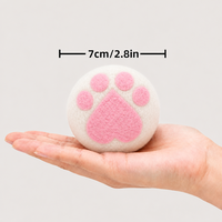 Boules de lavage en laine naturelle réutilisables avec motifs personnalisés pour le soin du linge