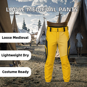 <b>Yellow</b> Black Motocross Pants <b>Men</b> Motorcycle Riding <b>Trousers</b> Protective Sport Pants - Product Image 2