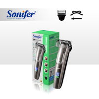 Tondeuse à cheveux Sonifer SF-9549, rechargeable par USB, lavable, faible bruit, pour barbe et cheveux