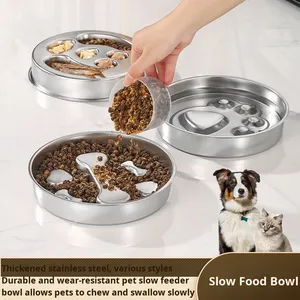 Comedero y Dispensador de Snacks 2 en 1 Reversible de Acero Inoxidable para <span class=keywords><strong>Perros</strong></span>, Antideslizante, Anti-Asfixia, Gran Capacidad para <span class=keywords><strong>Perros</strong></span> Pequeños y Medianos - Product Image 5