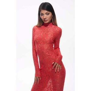 Vestido Maxi de Encaje Floral Guipur Passi - Product Image 3