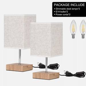 โคมไฟตั้งโต๊ะผ้าลินินโลหะสไตล์โมเดิร์นเรียบง่าย ดีไซน์ยุโรป อังกฤษ ออสเตรเลีย เหมาะสำหรับห้องนั่งเล่น ห้องทำงาน ห้องนอน - Product Image 4