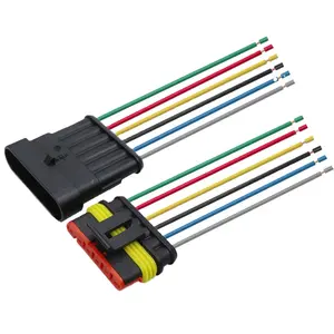 Conector de fio macho e fêmea, tipo amp, à prova d'água, conector de pesagem de fio macho e fêmea, 1 2 pinos, 3, 4p, 5, 6 pinos, adaptador amp 2p 24a, venda imperdível