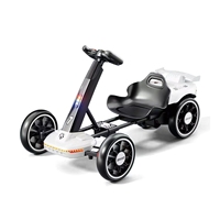 Go Kart Listrik Anak Empat Roda Plastik, Mainan Tunggang Lipat Portabel dengan Remote Control untuk Unisex