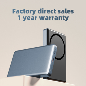 <span class=keywords><strong>Powerbank</strong></span> con Indicatore di Batteria a Quattro Celle <span class=keywords><strong>10000</strong></span> <span class=keywords><strong>mAh</strong></span> Ricarica Wireless Magnetica Rapida Type-C in Lega di Alluminio con Logo Personalizzato - Product Image 6