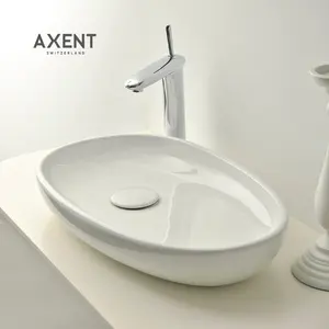 AXENT L510-1101-M2 üst montaj el banyo vanity gemi lavabo taban yuvarlak